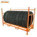 heavy duty metal tire storage rack for warehouse